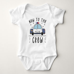New to the Crew Police - Cute Police ベビーボディスーツ