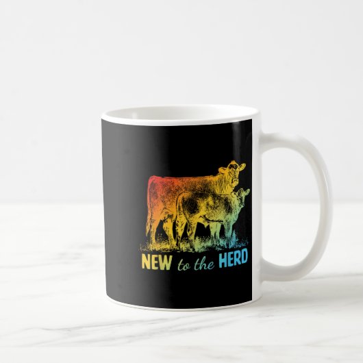 New To The Herd Funny コーヒーマグカップ (右)