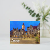 New Town Hall Town Square, Leipzig, Germany ポストカード (スタンド正面)