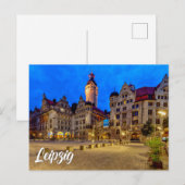 New Town Hall Town Square, Leipzig, Germany ポストカード (正面/裏面)