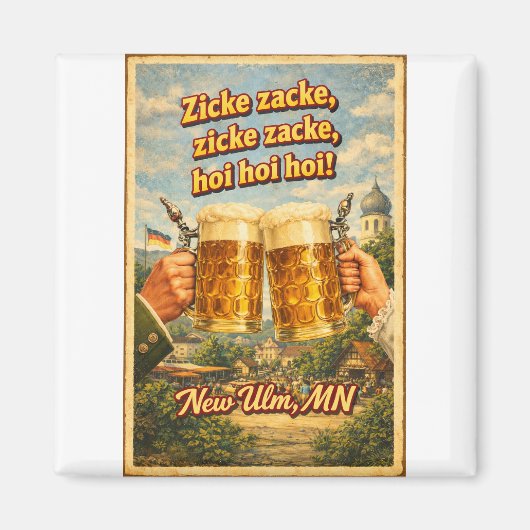  New Ulm MN German Beer Oktoberfest Magnet マグネット (正面)