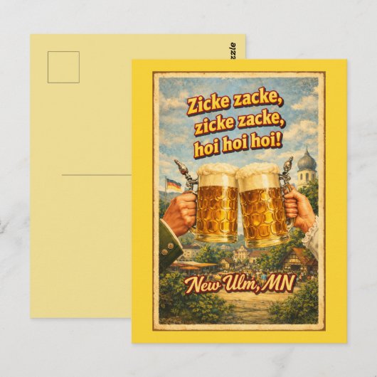  New Ulm MN German Beer Oktoberfest Postcard ポストカード (正面/裏面)