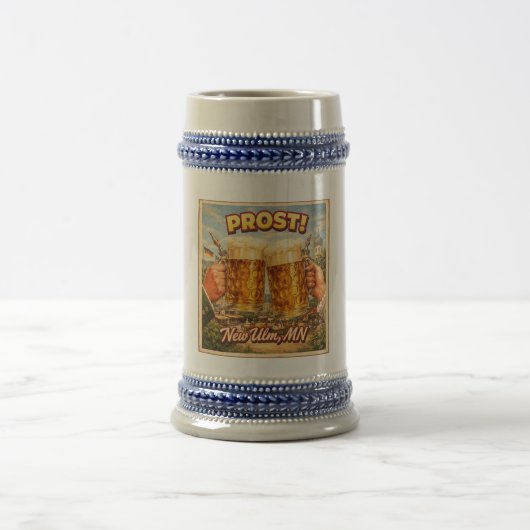 New Ulm MN Minnesota German Prost Beer Stein ビールジョッキ (中央)
