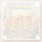 New Ulm MN Minnesota German Prost Coaster ガラスコースター (裏面)