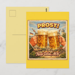 New Ulm MN Minnesota German Prost Postcard ポストカード