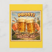 New Ulm MN Minnesota German Prost Postcard ポストカード (正面)