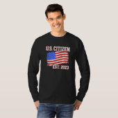 New US citizen 2023 for citizenship with american Tシャツ (正面フル)