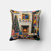 New Wave 1980s Pop Art Christmas クッション (裏面)