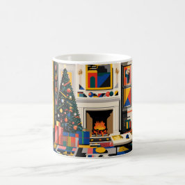 New Wave 1980s Pop Art Christmas Mug コーヒーマグカップ