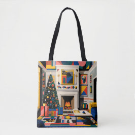 New Wave 1980s Pop Art Christmas Tote トートバッグ
