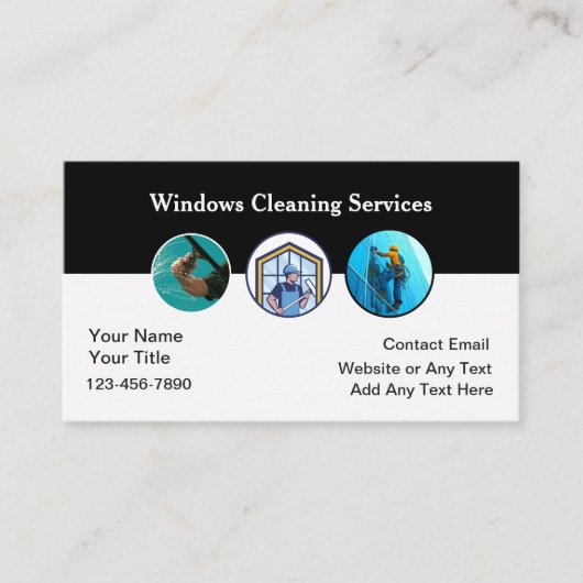 New Window Washing Professional Service 名刺 (正面)