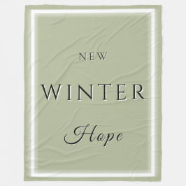 New Winter Hope フリースブランケット