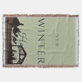 New Winter Hope Nativity Scene II スローブランケット (正面)