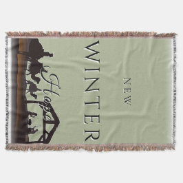 New Winter Hope Nativity Scene II スローブランケット