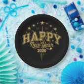 New Year ペーパープレート (パーティー)