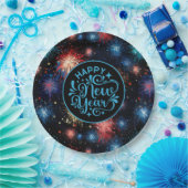 New Year ペーパープレート (パーティー)