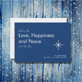 New Year 2024 Peace Retro Blue シーズンカード