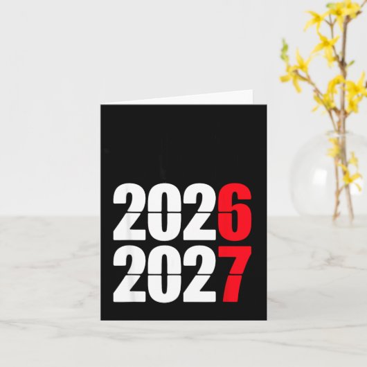 New Year 2026 67 Meme Six Seven Gen Alpha Slang  カード (黄色い花)