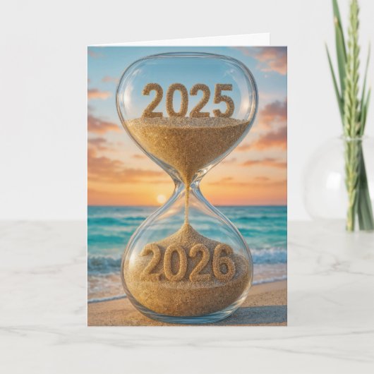 New Year 2026 Beach Hourglass シーズンカード (正面)
