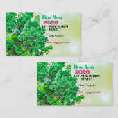 New Year 2026 Coffee Mug with Nature Forest Design 名刺 (正面/裏面)