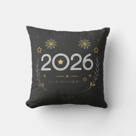 New Year 2026 Gold Fireworks “New Year, New Glow” クッション