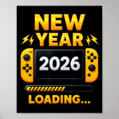 New Year 2026 Loading Gaming Controller New Years  ポスター (正面)