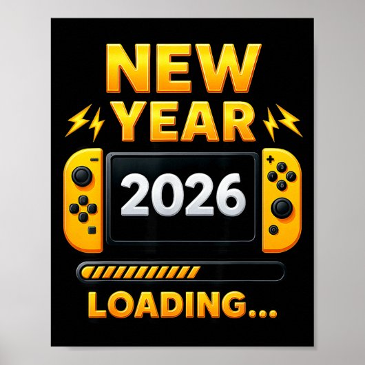 New Year 2026 Loading Gaming Controller New Years  ポスター (正面)