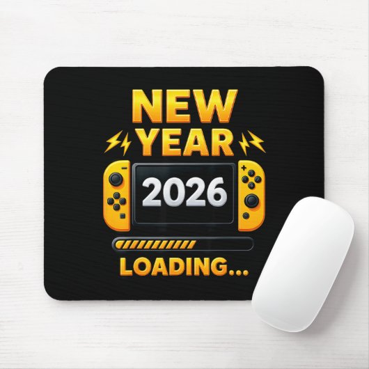 New Year 2026 Loading Gaming Controller New Years  マウスパッド (マウス)