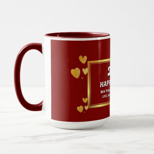 New Year 2026 Mug – Joy, Dreams & Celebration マグカップ (左)