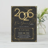 New Year 2026 Party Invitation Printable 招待状 (スタンド正面)