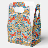 New Year 2026 Red Fiery Horse Christmas Pattern フェイバーボックス (オープン)