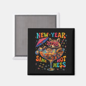 New Year 2026 Same Hot Mess Funny Raccoon Gift  マグネット (正面/裏面)