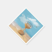 New Year 2026 Sand Timer With Starfish スタンダードカクテルナプキン (角)