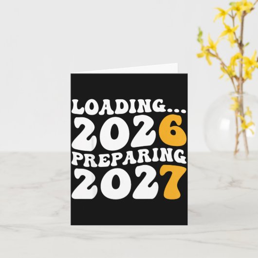 New Year 2026 Shirt Funny 67 Meme Six Seven  カード (黄色い花)