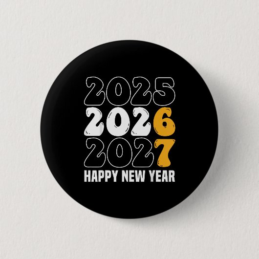 New Year 2026 Shirt Funny 67 Meme Six Seven 缶バッジ (正面)