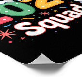 New Year 2026 Squad Funny Snowman Holiday Celebrat ポスター (角)