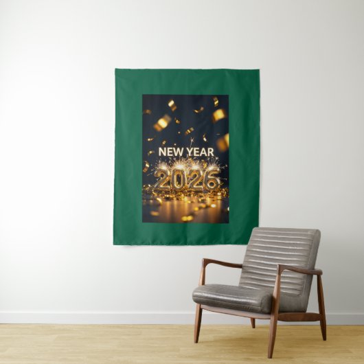New Year 2026 Tapestry - Custom Luxe Wall Hanging タペストリー (インサイチュ)
