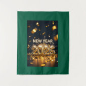 New Year 2026 Tapestry - Custom Luxe Wall Hanging タペストリー (正面)