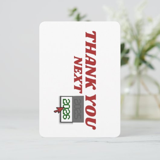 NEW YEAR 2026 THEME サンキューカード (スタンド正面)