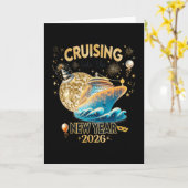 New Year 2026 Yacht Cruise Ship Nye Party Matching カード (黄色い花)