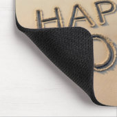 New Year 2027 Beach Footprints マウスパッド (コーナー)