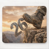 New Year 2027 Hiking Boots マウスパッド (正面)