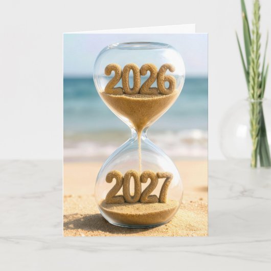 New Year 2027 Sand Timer カード (正面)