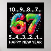New Year 67 Candy Countdown Funny Happy New Year 2 ポスター (正面)