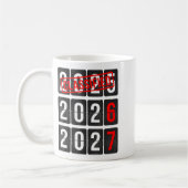 New Year 67 Six Seven Countdown New Year 2026 2027 コーヒーマグカップ (左)