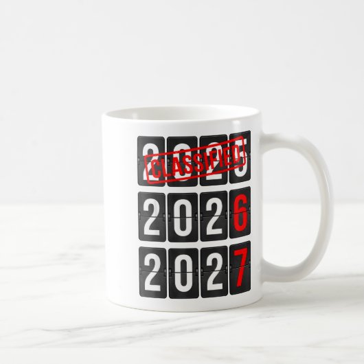 New Year 67 Six Seven Countdown New Year 2026 2027 コーヒーマグカップ (右)