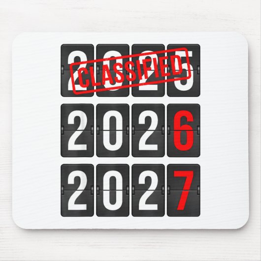 New Year 67 Six Seven Countdown New Year 2026 2027 マウスパッド (正面)