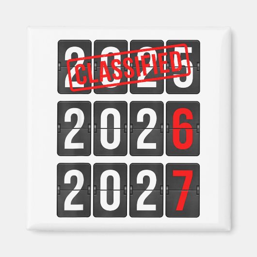 New Year 67 Six Seven Countdown New Year 2026 2027 マグネット (正面)