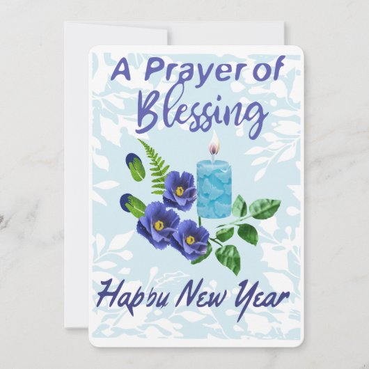 New Year a prayer of blessings シーズンカード (正面)