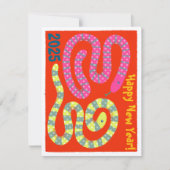 New year card for the year of snake (Nengajo) ノート (正面)